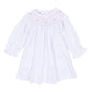 Grace Bishop Long Sleeve Dress - White Pink - Magnolia Baby Girl
