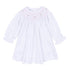 Grace Bishop Long Sleeve Dress - White Pink - Magnolia Baby Girl