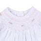 Grace Bishop Footie - White Pink - Magnolia Baby Girl