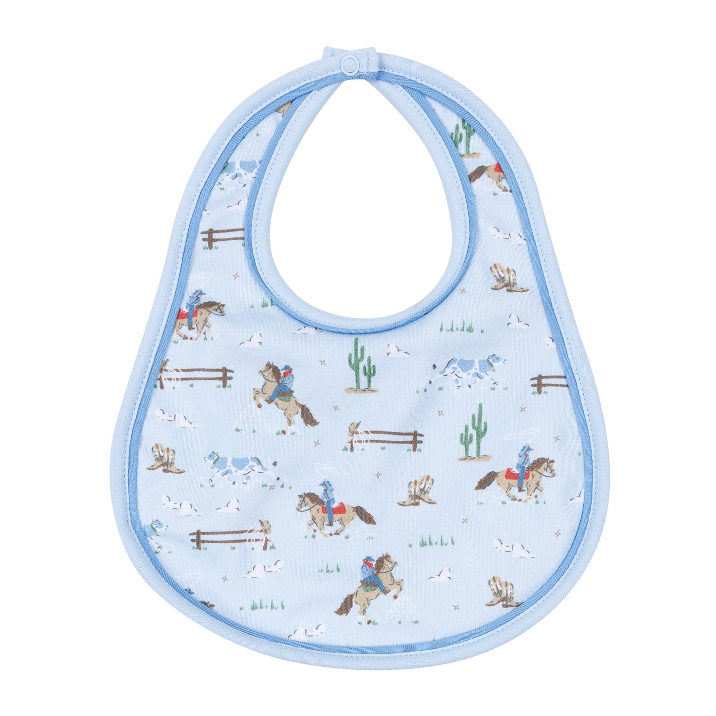 Little Wranglers Bib - Sky