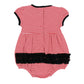 Bulldog Pride Applique Ruffle Short Sleeve Bubble