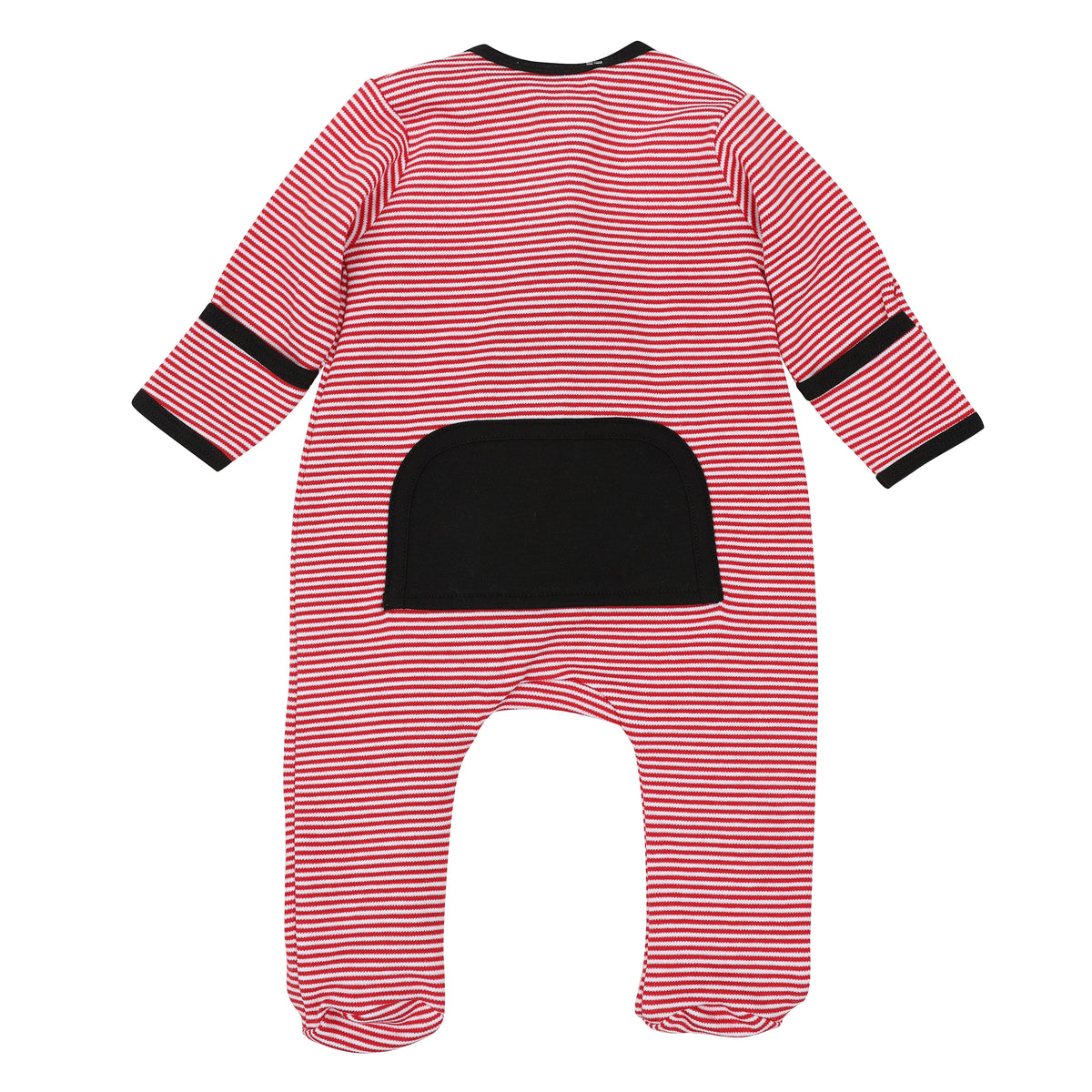 Bulldog Pride Applique Zip Footie