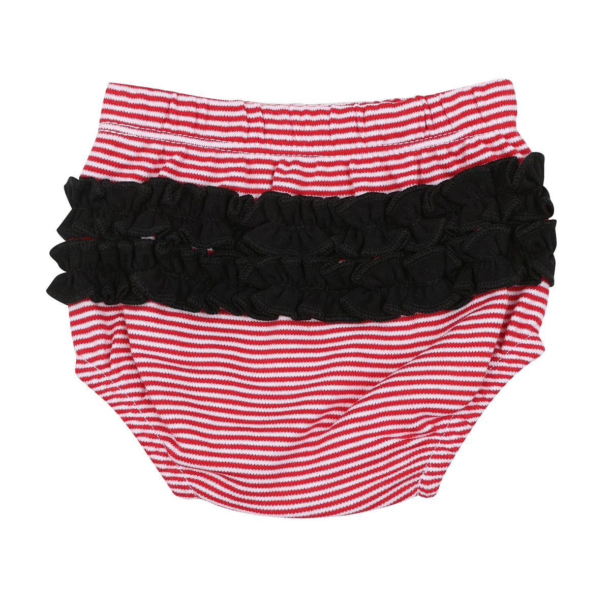 Bulldog Pride Applique Ruffle Diaper Cover Set