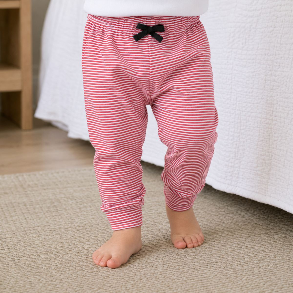 Joggers - Red & White Stripe