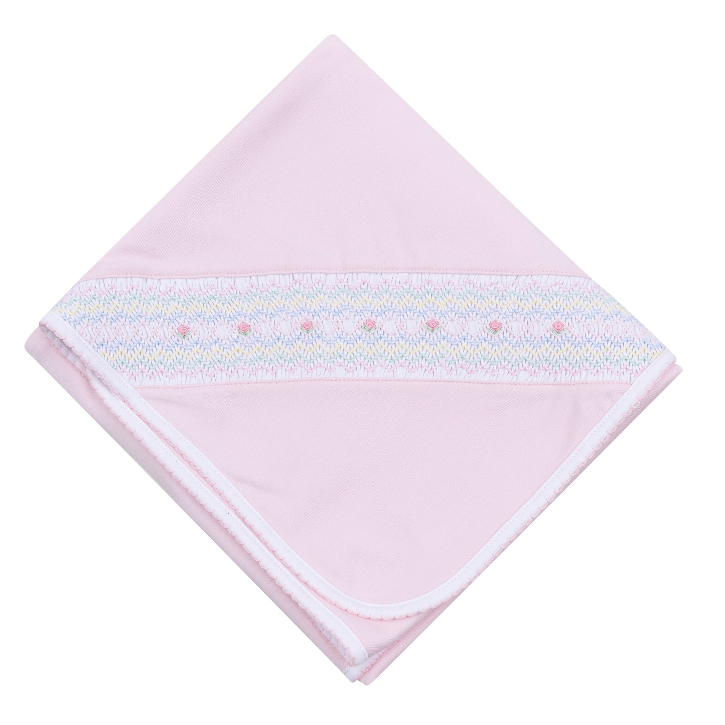 Junie's Classics Smocked Receiving Blanket