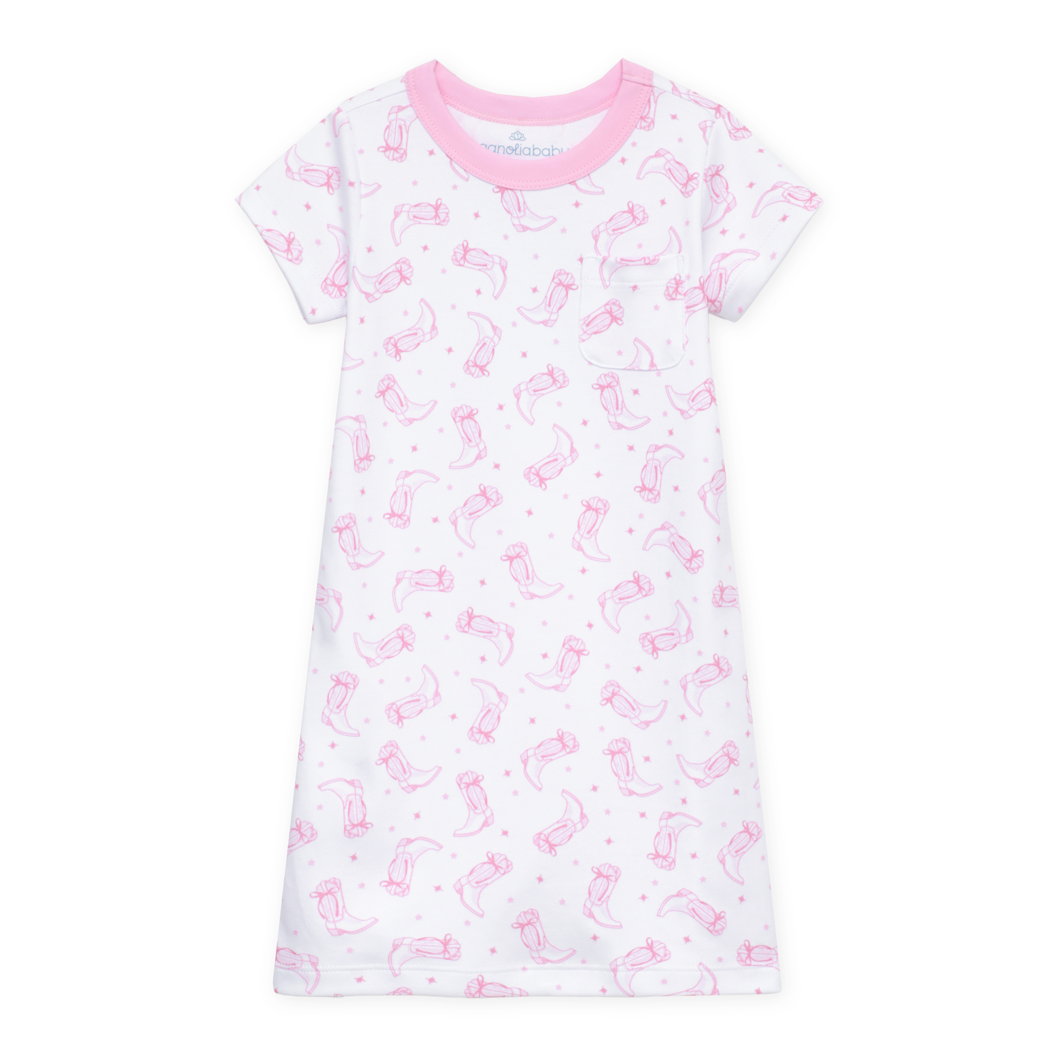 Darling Cowboy Boots Nightdress - Pink