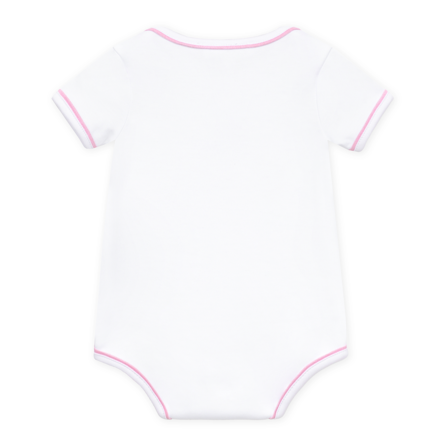 Darling Cowboy Boots Hand-Embroidered Bodysuit - Pink