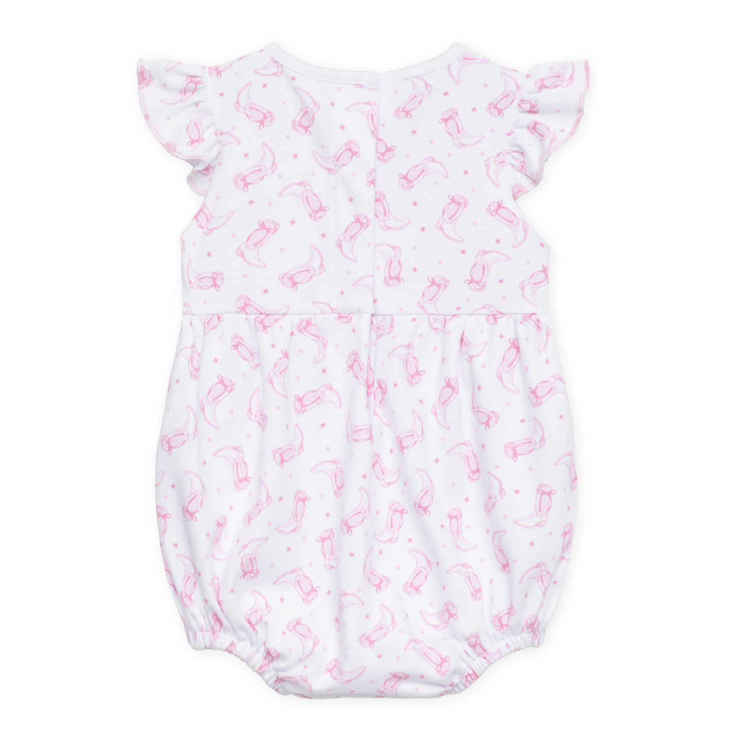 Darling Cowboy Boots Print Bubble - Pink