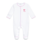 Darling Cowboy Boots Hand-Embroidered Ruffle Footie - Pink