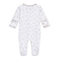 Darling Cowboy Boots Print Zip Footie - Ivory