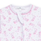 Darling Cowboy Boots Print Ruffle Zip Footie - Pink