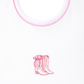 Darling Cowboy Boots Hand-Embroidered Bib - Pink