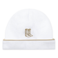 Darling Cowboy Boots Hand-Embroidered Hat - Ivory