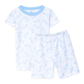 Darling Cowboy Boots Short Pajamas - Light Blue