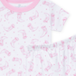 Darling Cowboy Boots Short Pajamas - Pink