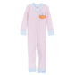Bowtique Pumpkin Applique Zip Pajamas - Magnolia Baby Girl