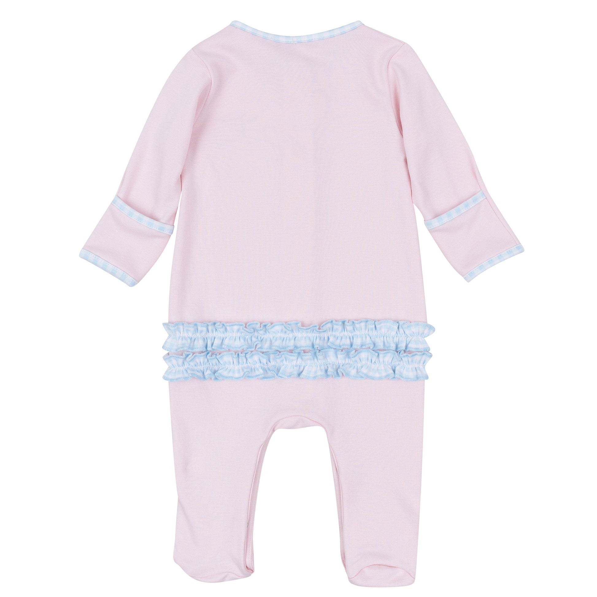 Bowtique Pumpkin Applique Ruffle Footie - Magnolia Baby Girl