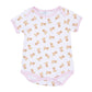 Sweet Golden Print Bodysuit - Pink