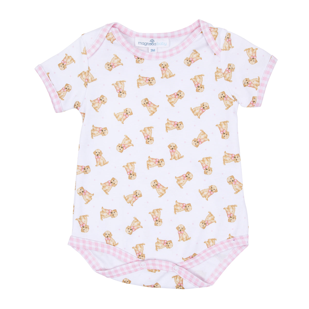 Sweet Golden Print Bodysuit - Pink