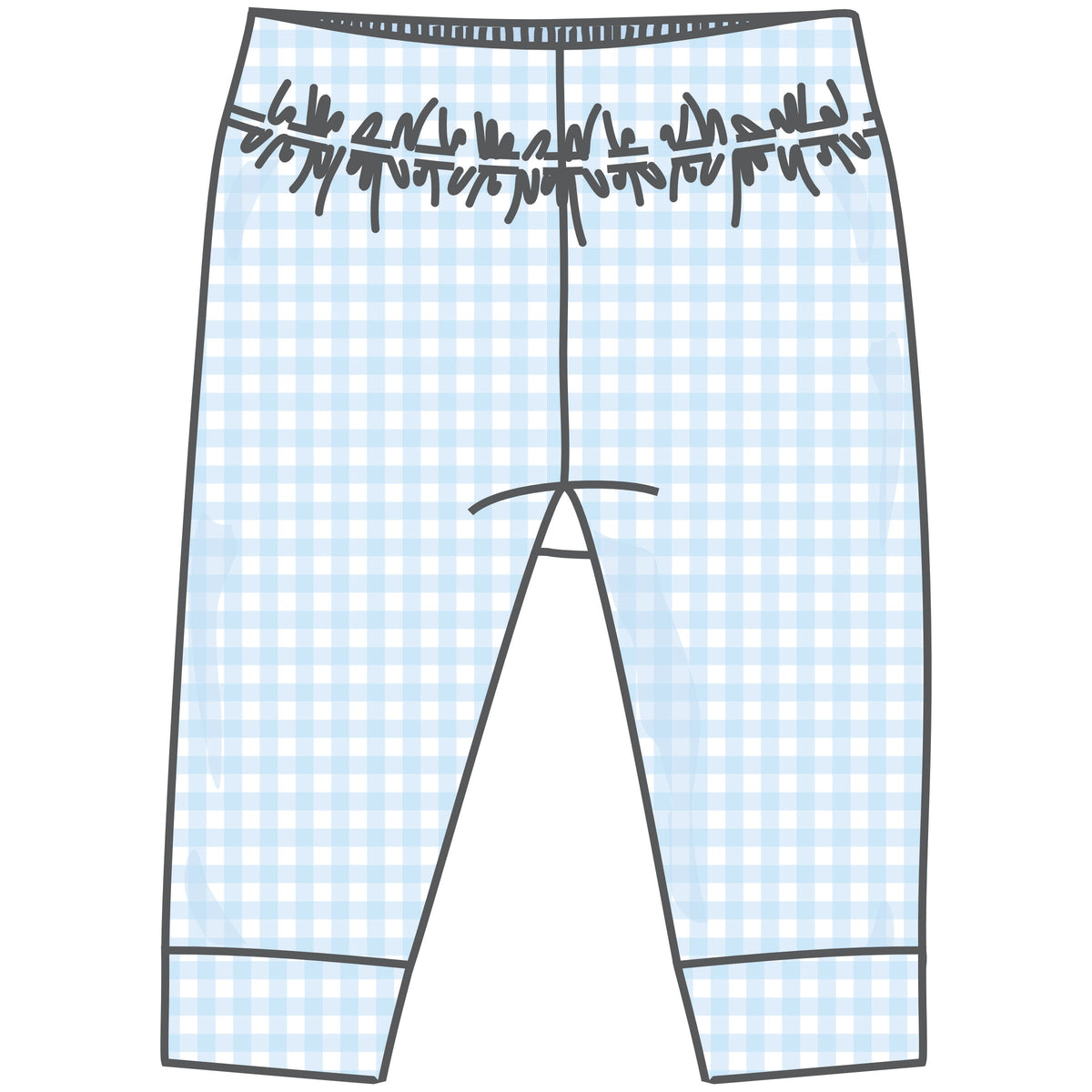 Sweet Golden Joggers - Light Blue Magnolia Baby Girl