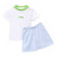 Bayou Baby Short Set - Light Blue