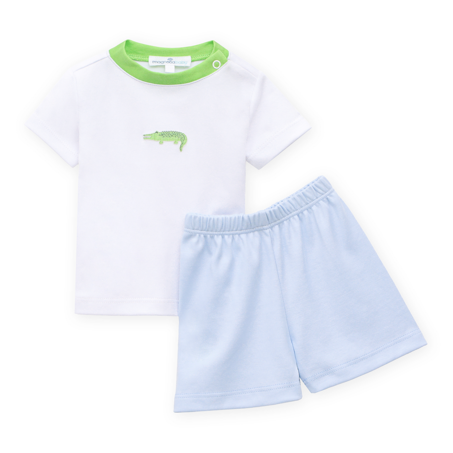 Bayou Baby Short Set - Light Blue