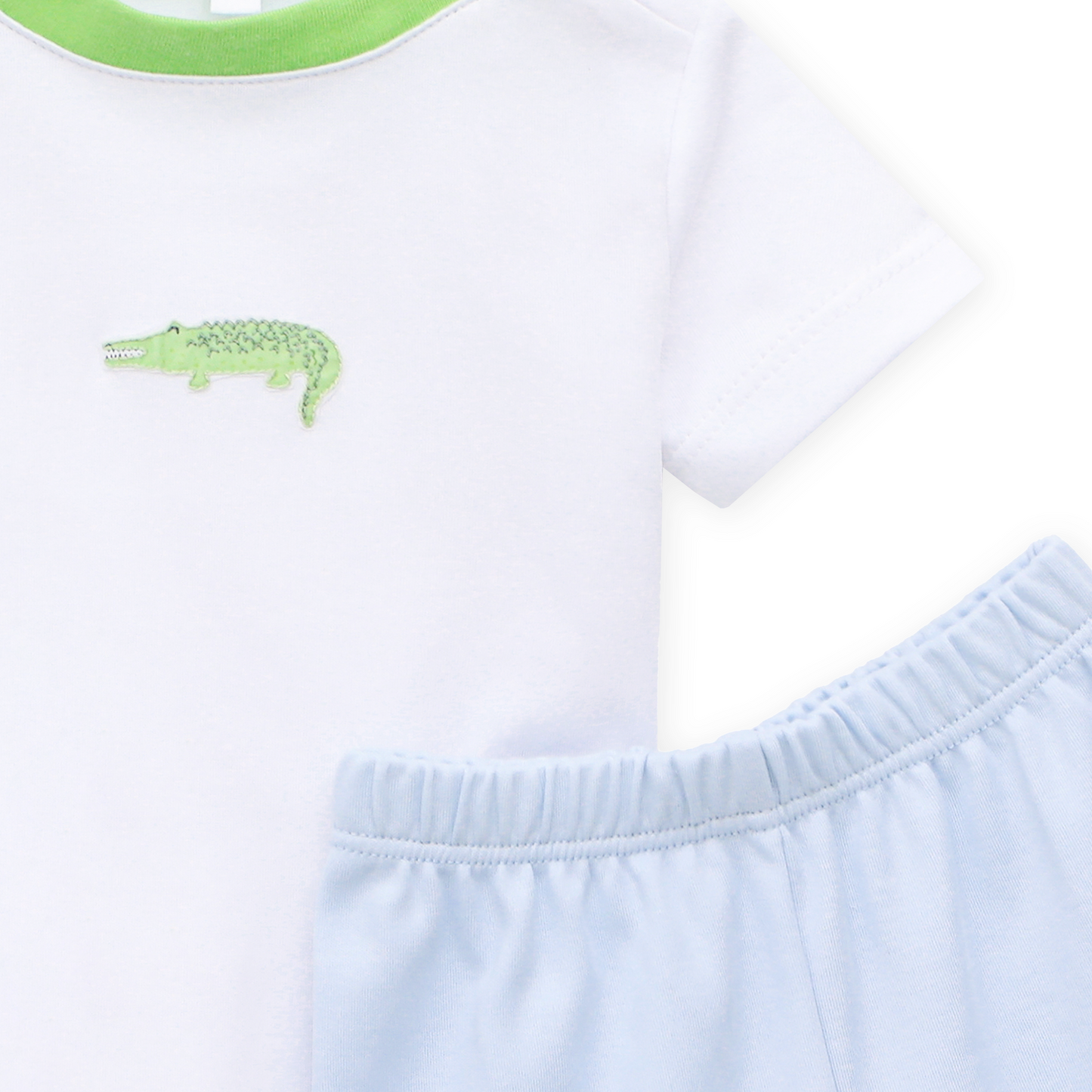 Bayou Baby Short Set - Light Blue