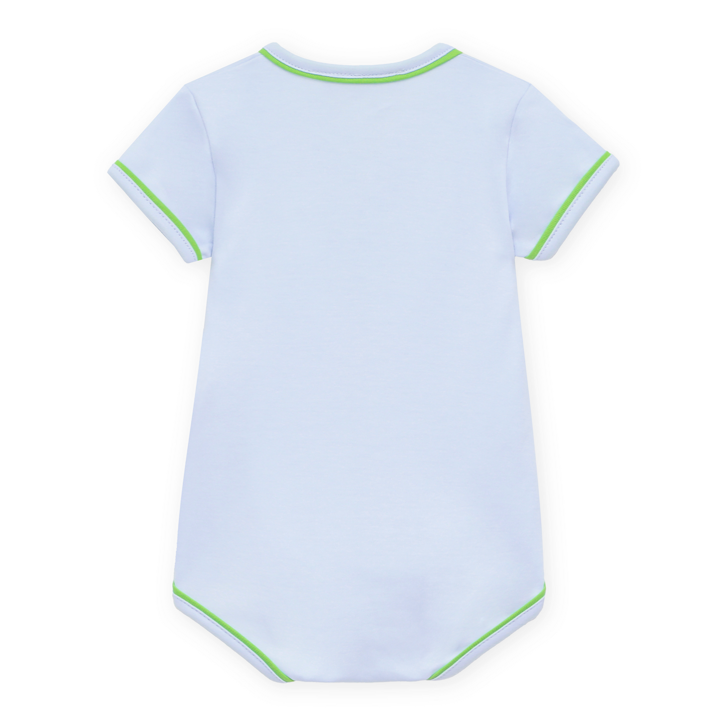 Bayou Baby Hand-Embroidered Bodysuit - Light Blue