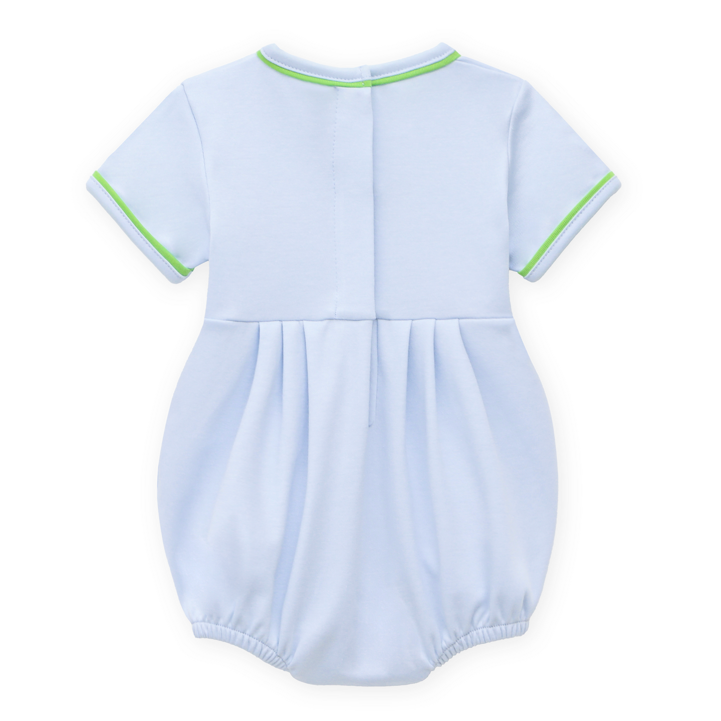 Bayou Baby Hand-Embroidered Bubble - Light Blue