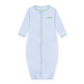 Bayou Baby Hand-Embroidered Converter - Light Blue