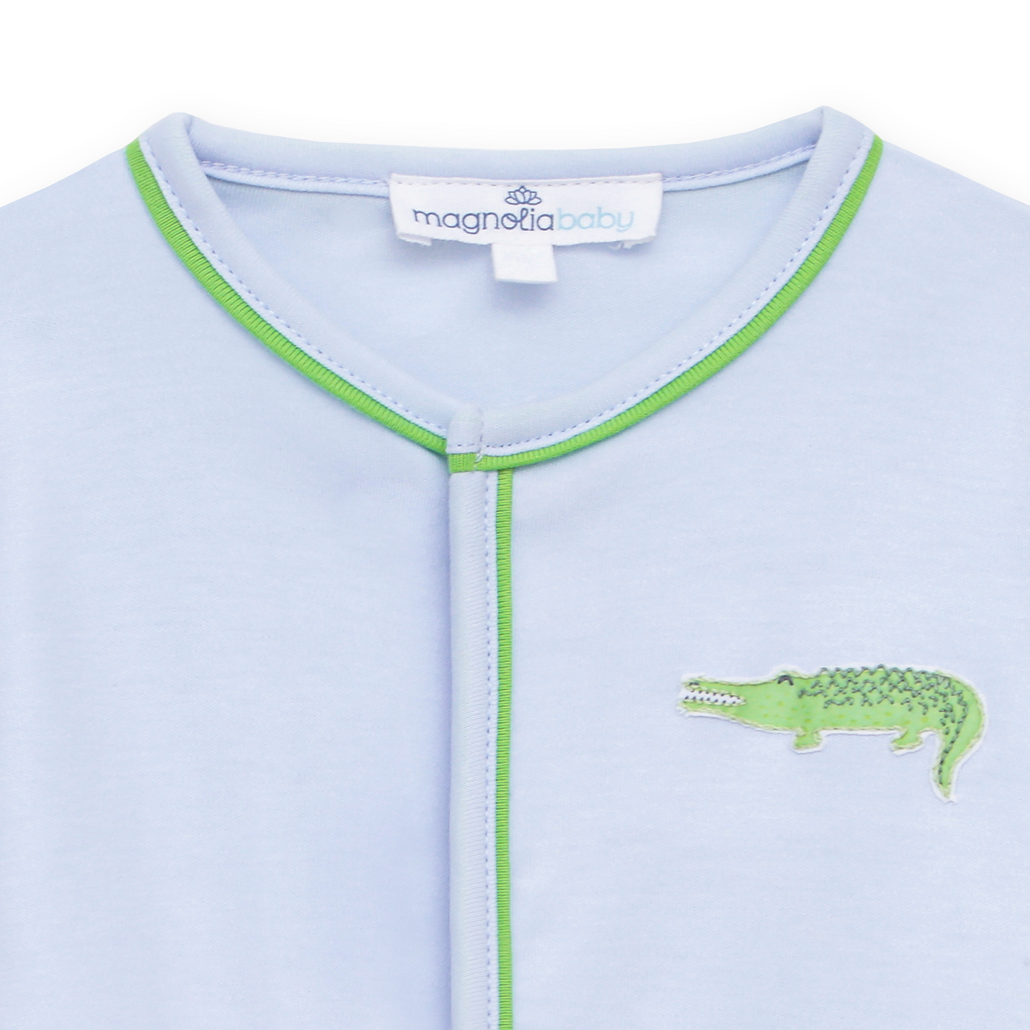 Bayou Baby Hand-Embroidered Converter - Light Blue