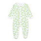 Bayou Baby Print Ruffle Footie - Pink