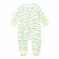 Bayou Baby Print Footie - Light Blue