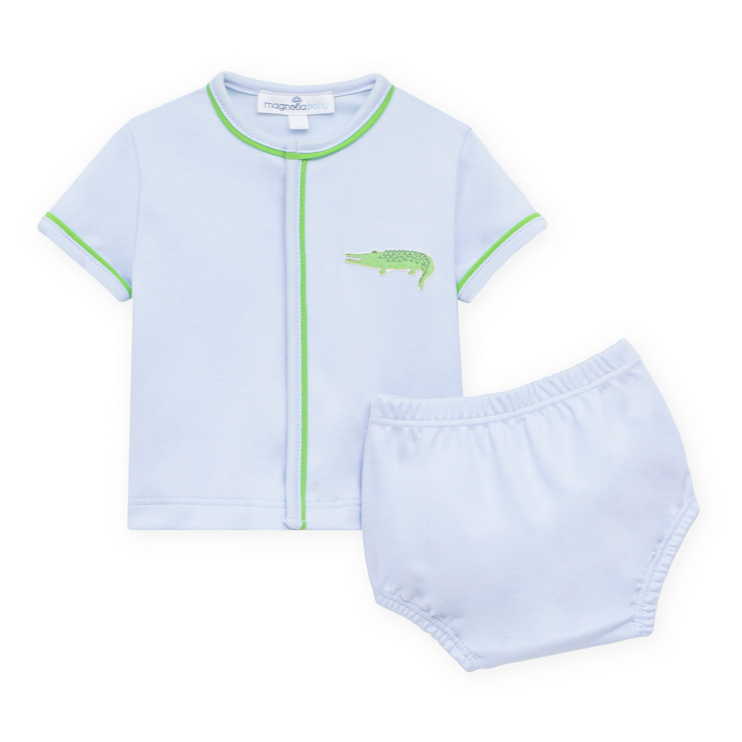 Bayou Baby Diaper Cover Set - Light Blue