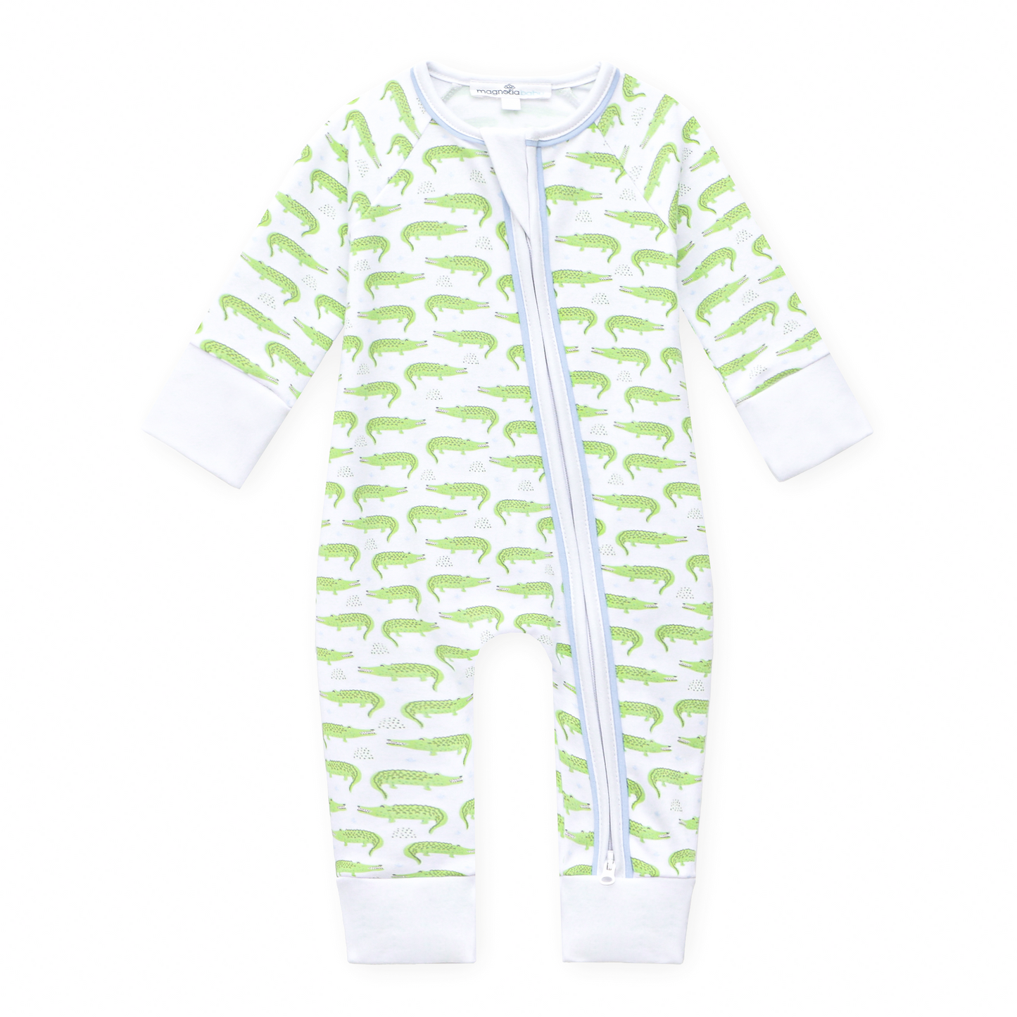 Bayou Baby Print Zip Playsuit - Light Blue