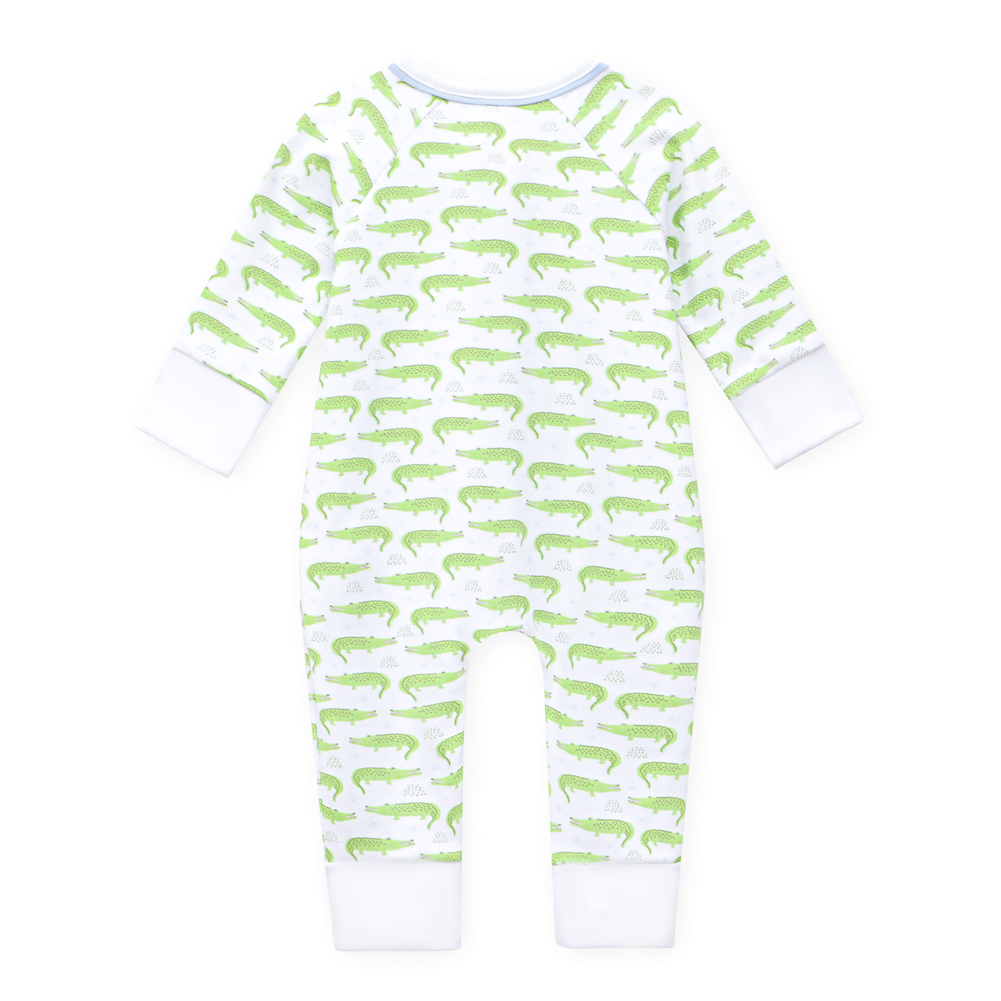 Bayou Baby Print Zip Playsuit - Light Blue
