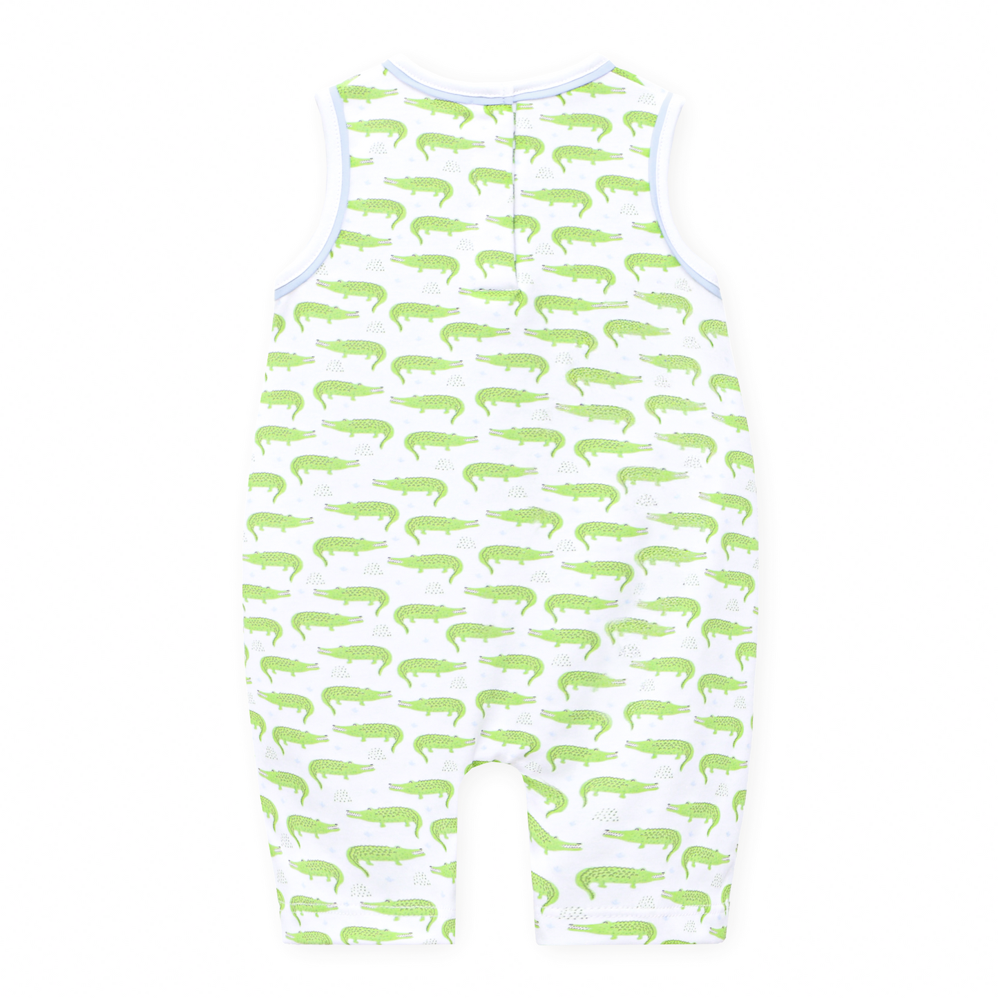 Bayou Baby Print Short Playsuit - Light Blue