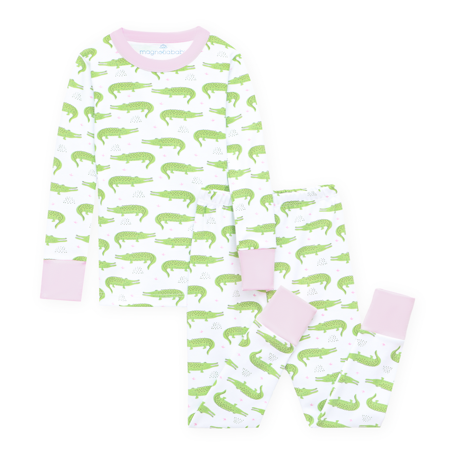 Bayou Baby Long Pajamas - Pink