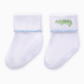 Bayou Baby Hand-Embroidered Socks - Light Blue