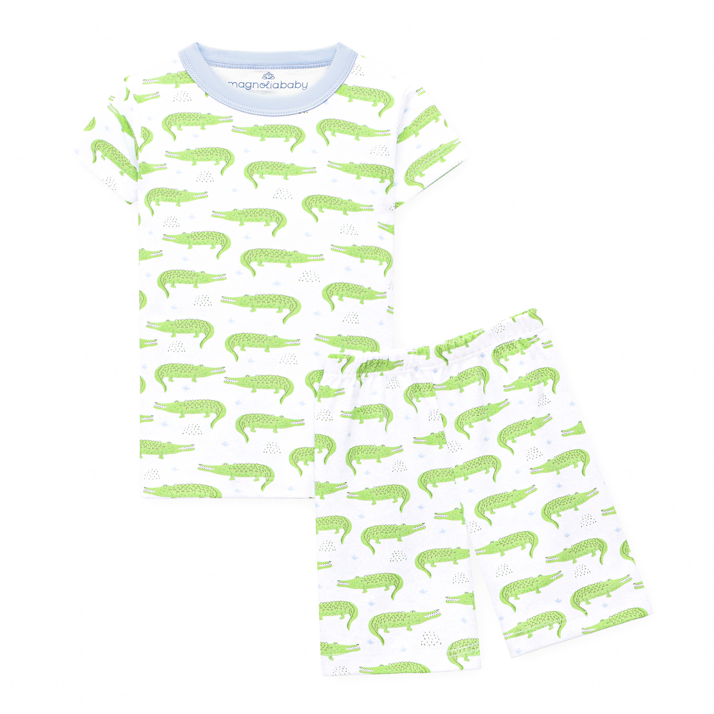 Bayou Baby Short Pajamas - Light Blue