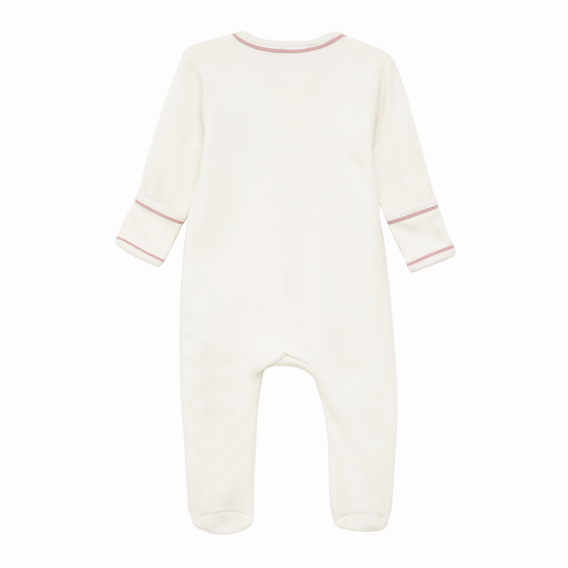 Bear Hugs Zip Footie - Dusty Rose - Luna and Arlo Girl