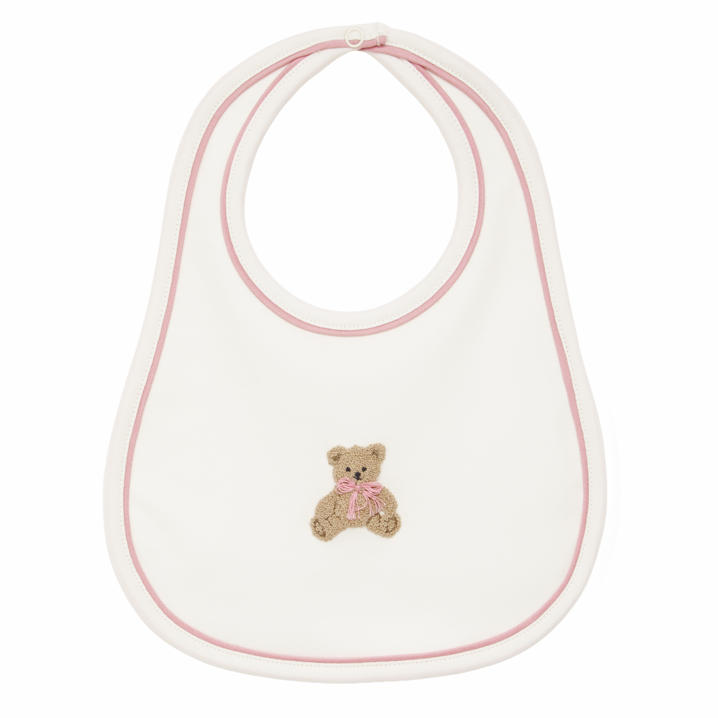 Bear Hugs Bib - Dusty Rose - Luna and Arlo Girl