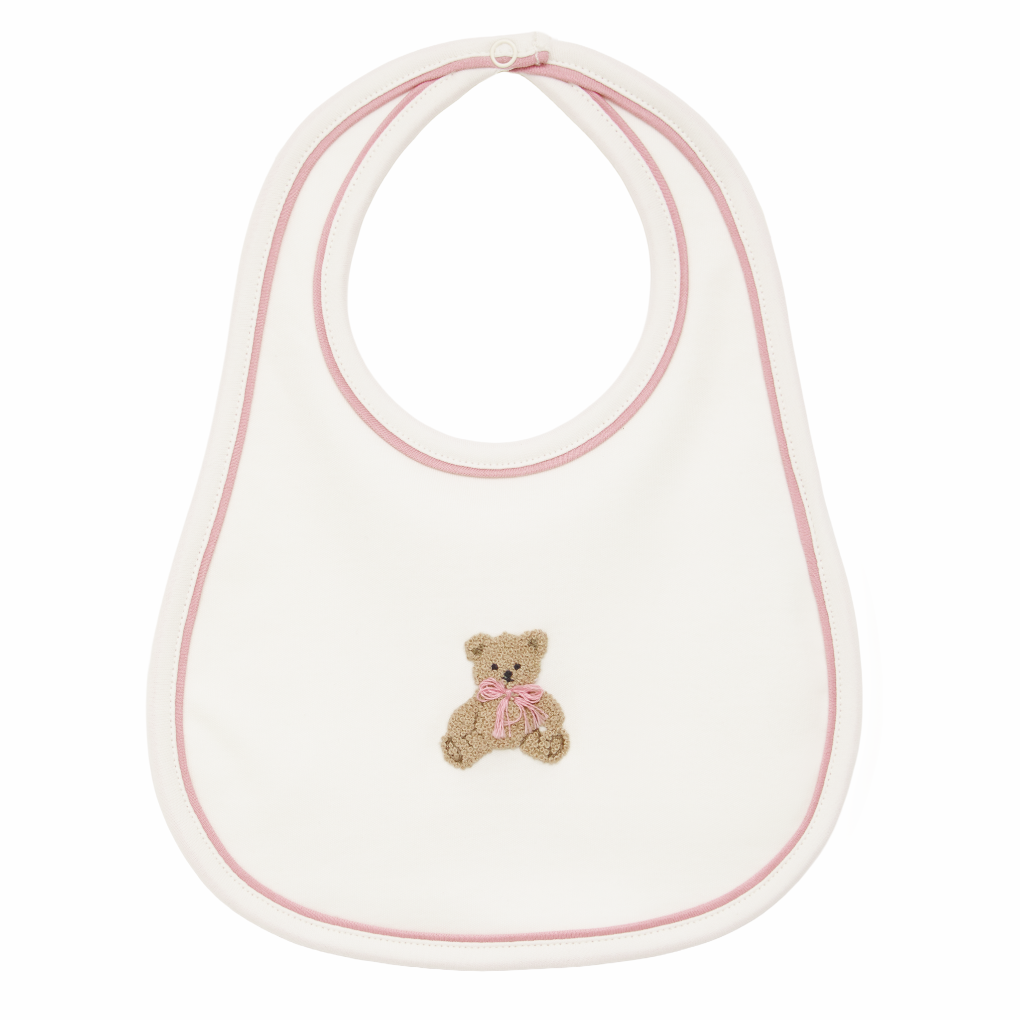 Bear Hugs Bib - Dusty Rose - Luna and Arlo Girl
