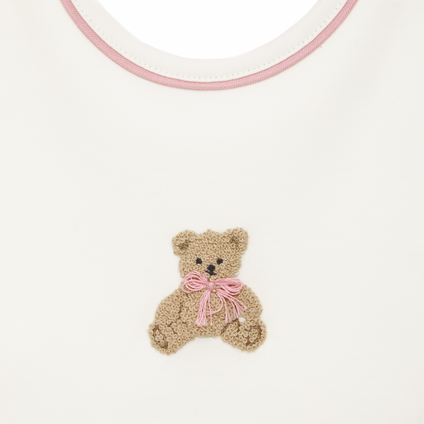 Bear Hugs Bib - Dusty Rose - Luna and Arlo Girl