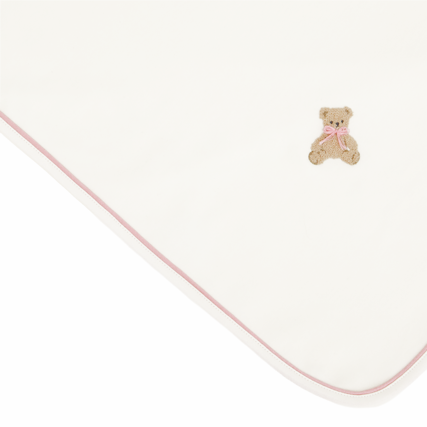 Bear Hugs Receiving Blanket - Dusty Rose - Luna and Arlo Girl