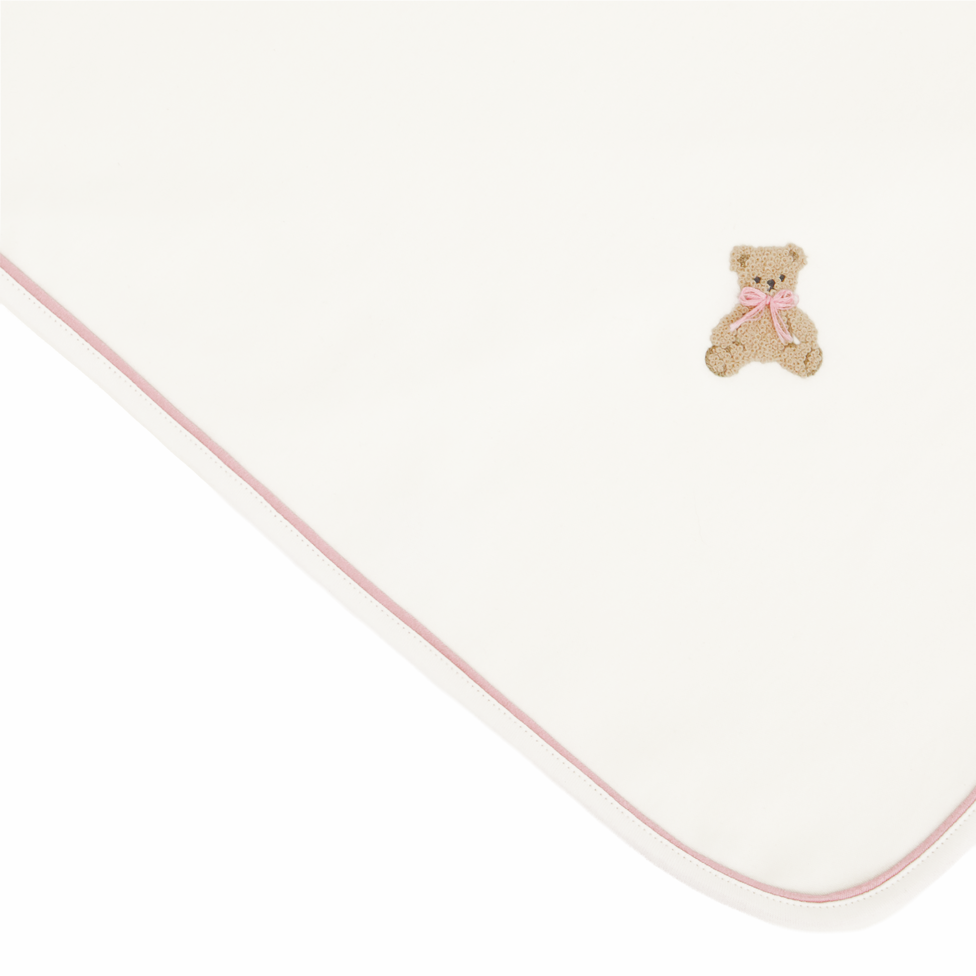 Bear Hugs Receiving Blanket - Dusty Rose - Luna and Arlo Girl