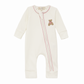 Bear Hugs Zip Playsuit - Dusty Rose - Luna and Arlo Girl