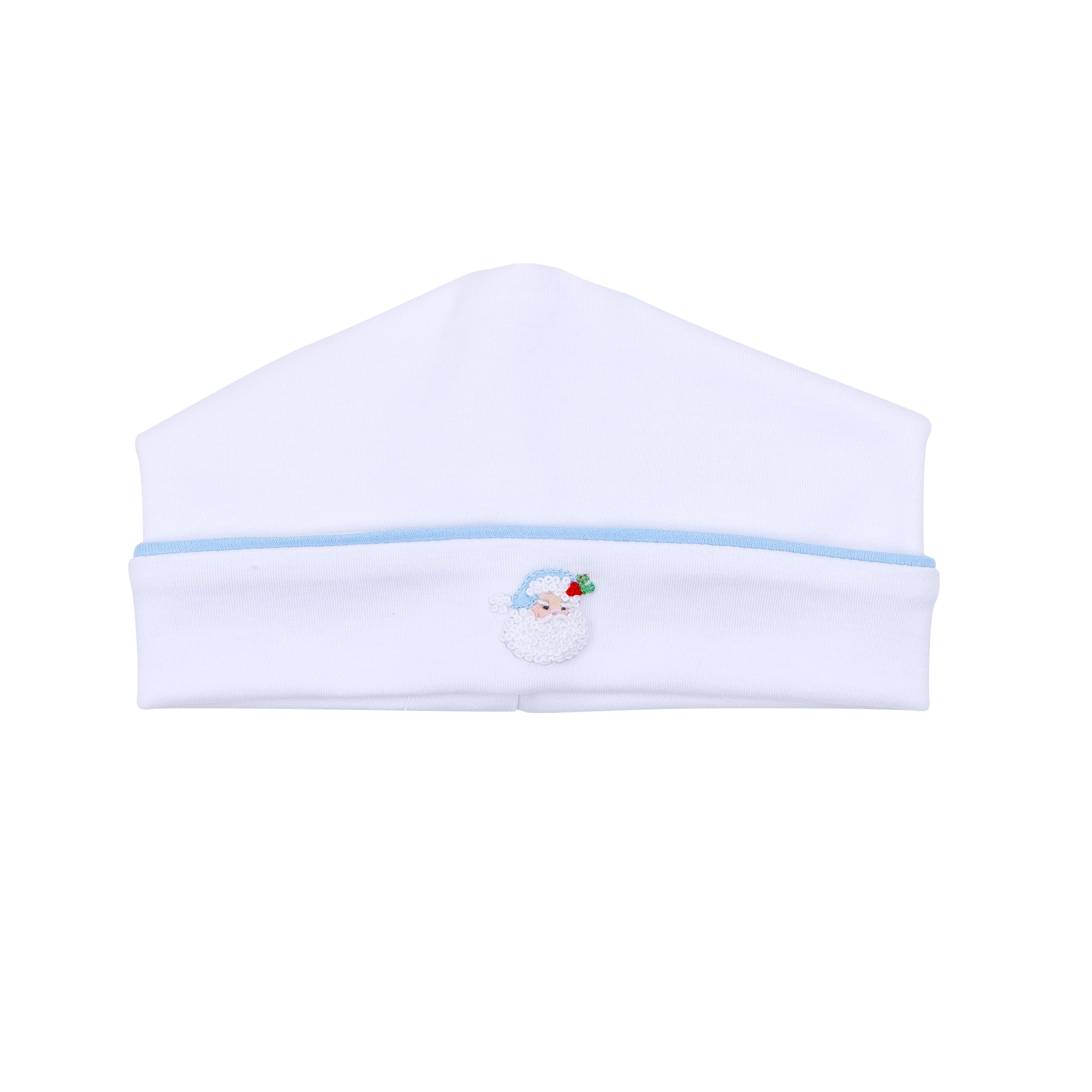 Santa Baby Embroidered Hat - Light Blue - Magnolia Baby Boy