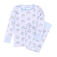 Santa Baby Long Pajamas - Light Blue - Magnolia Baby Boy