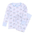 Santa Baby Long Pajamas - Light Blue - Magnolia Baby Boy